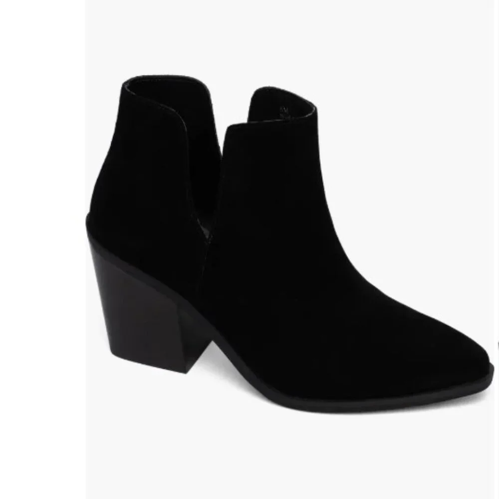 Lisa Vicky Kicky Bootie Women's Size 9.5 Split Ankle Low Heel Boots